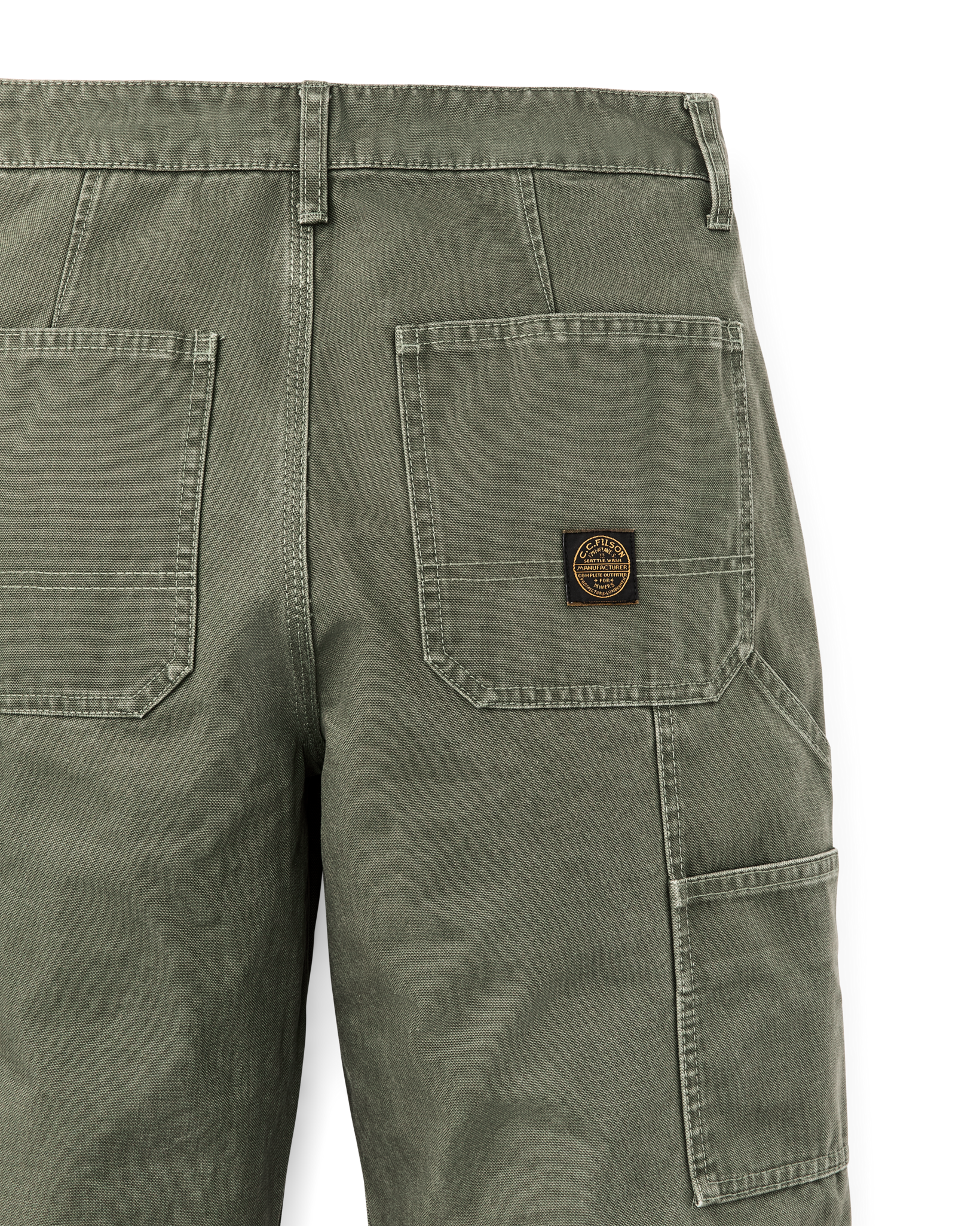 Women's Canvas Work Pants - Dark Olive - Image 4