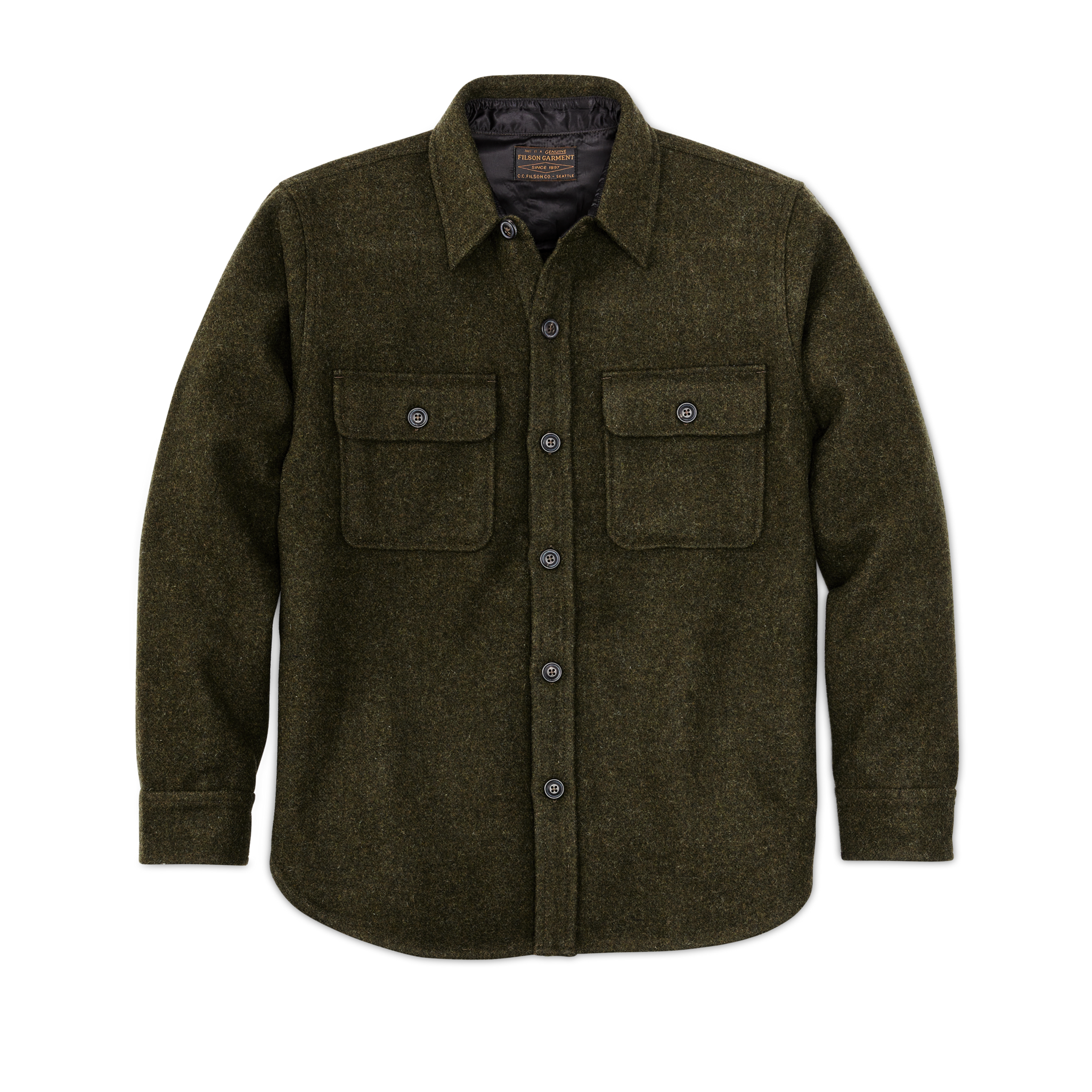 Cpo Wool Jac-shirt - Forest Green