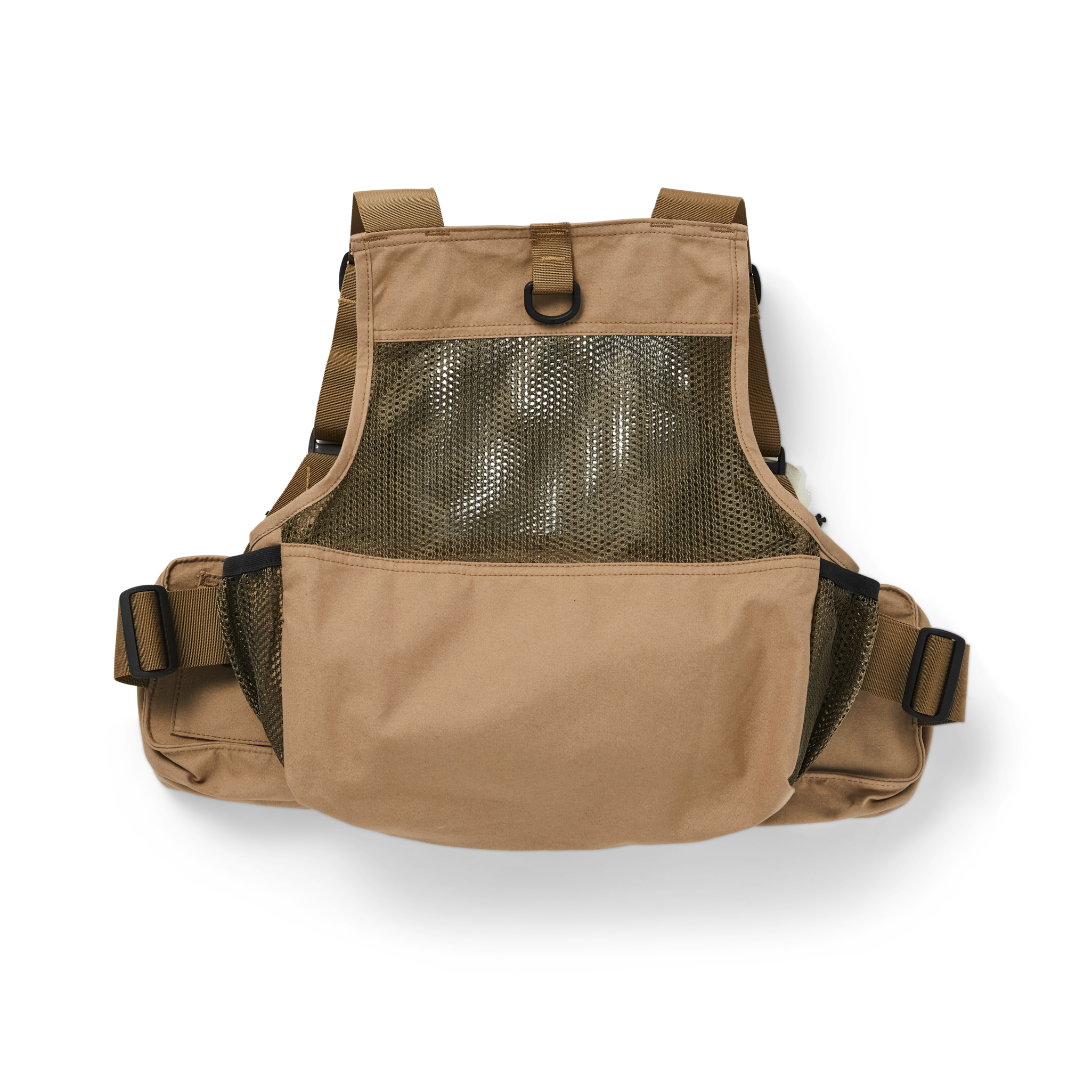 Mesh Fishing Strap Vest - Dark Tan - Image 2