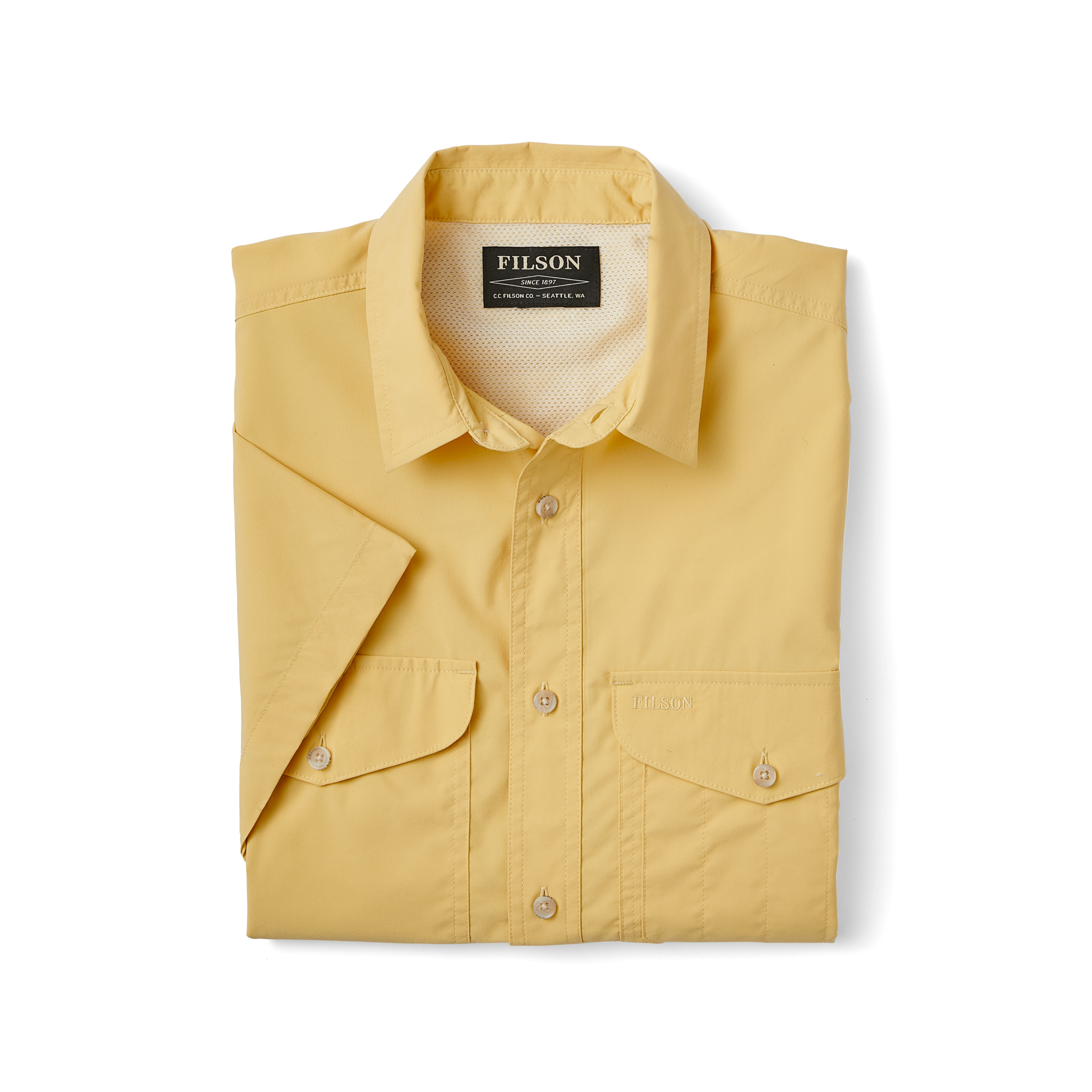 Twin Lakes Short Sleeve Sport Shirt - Semolina - Image 3