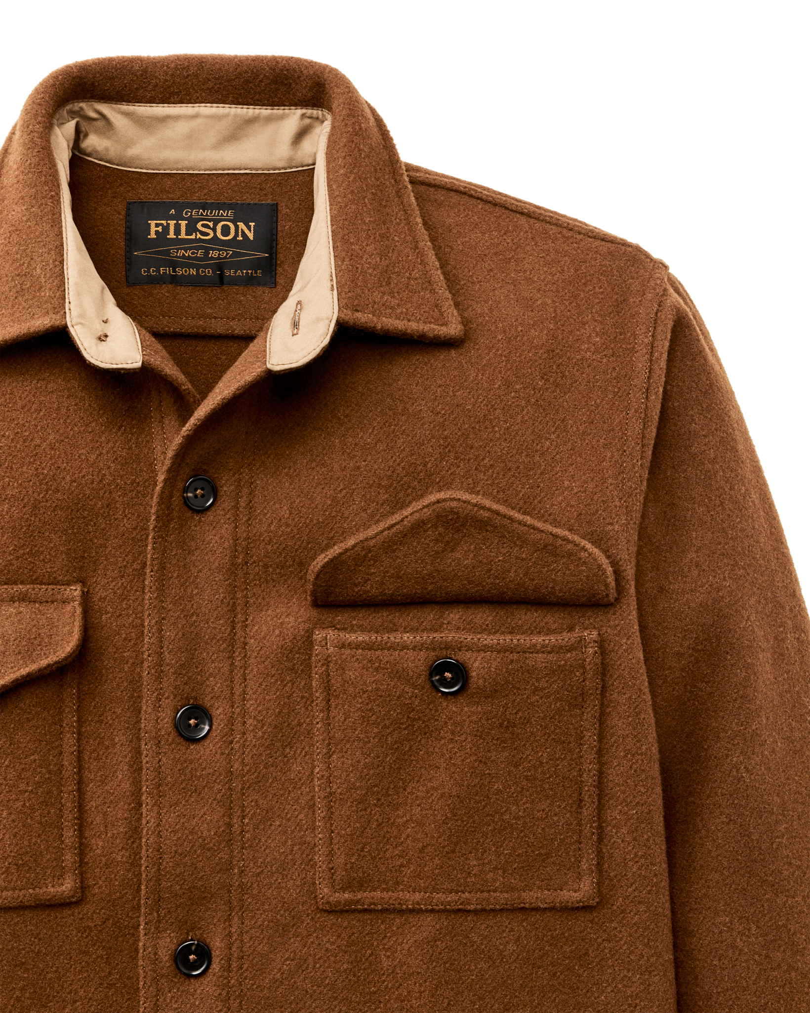 Mackinaw Wool Jac-shirt - Chessie Tan - Image 6