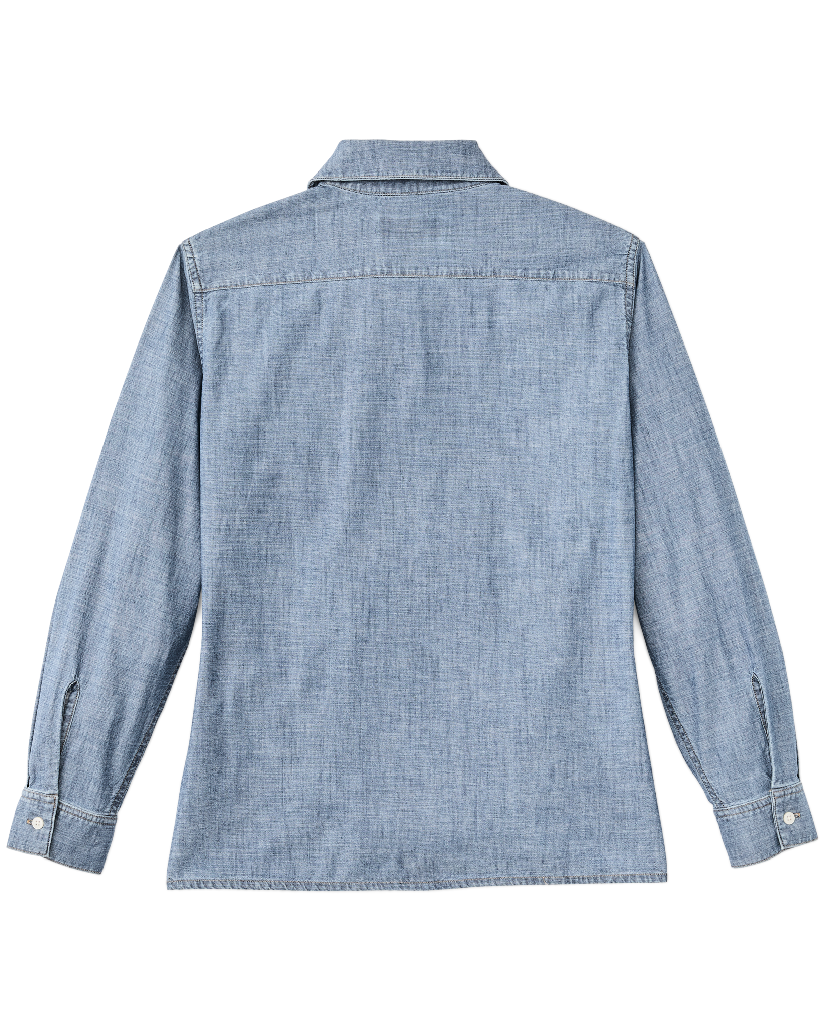 Women's Chambray Shirt - Light Indigo Chambray - Image 2