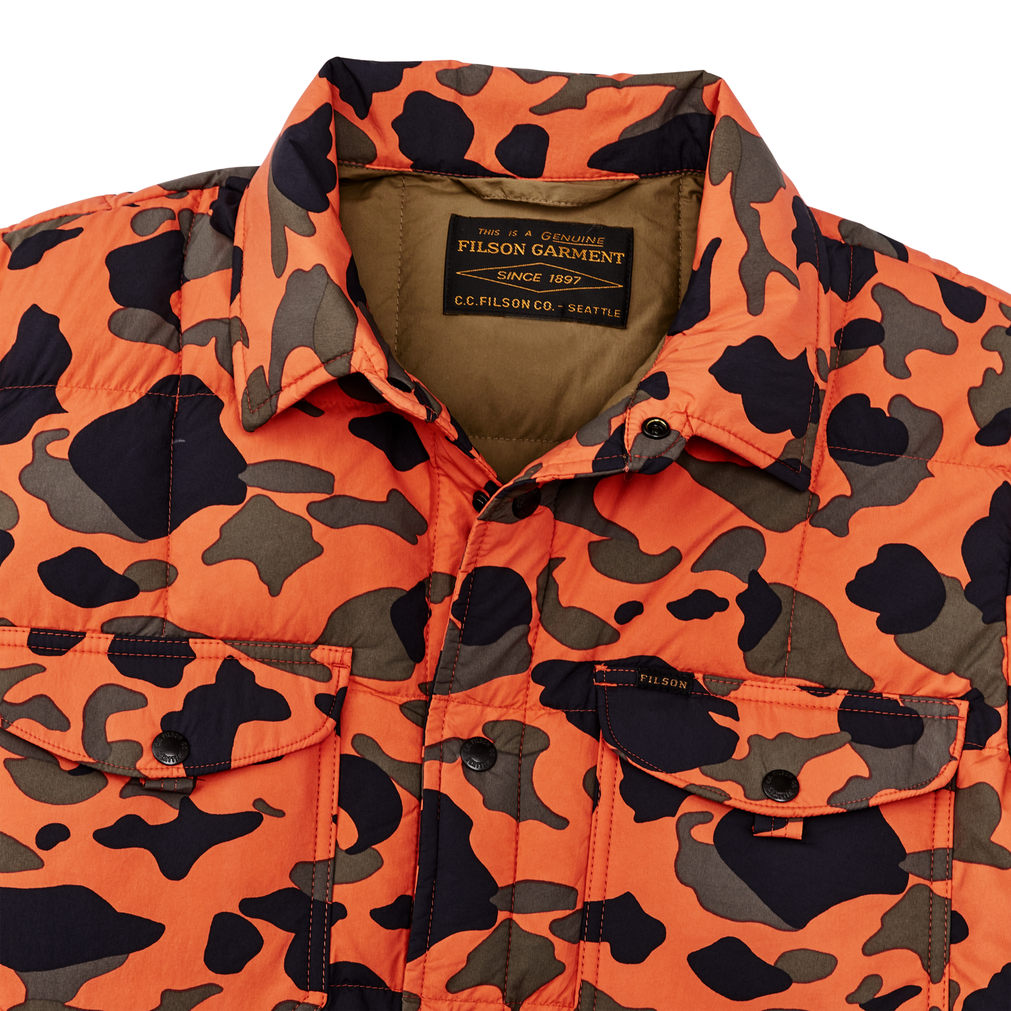 Lightweight Down Jac-shirt - Flame Camo - Image 4