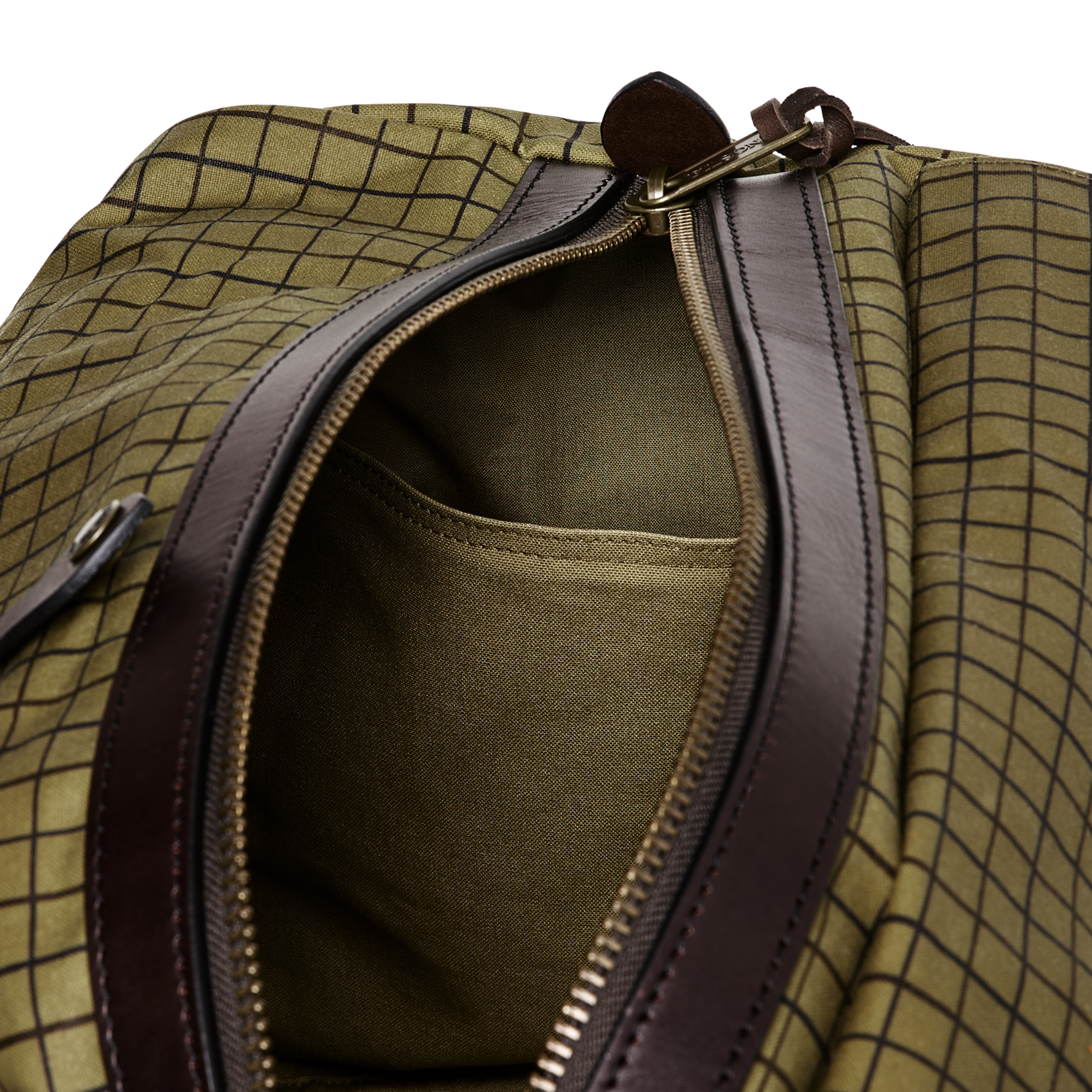 Oil Finish Tin Cloth Duffle - Flyway Green - Image 7