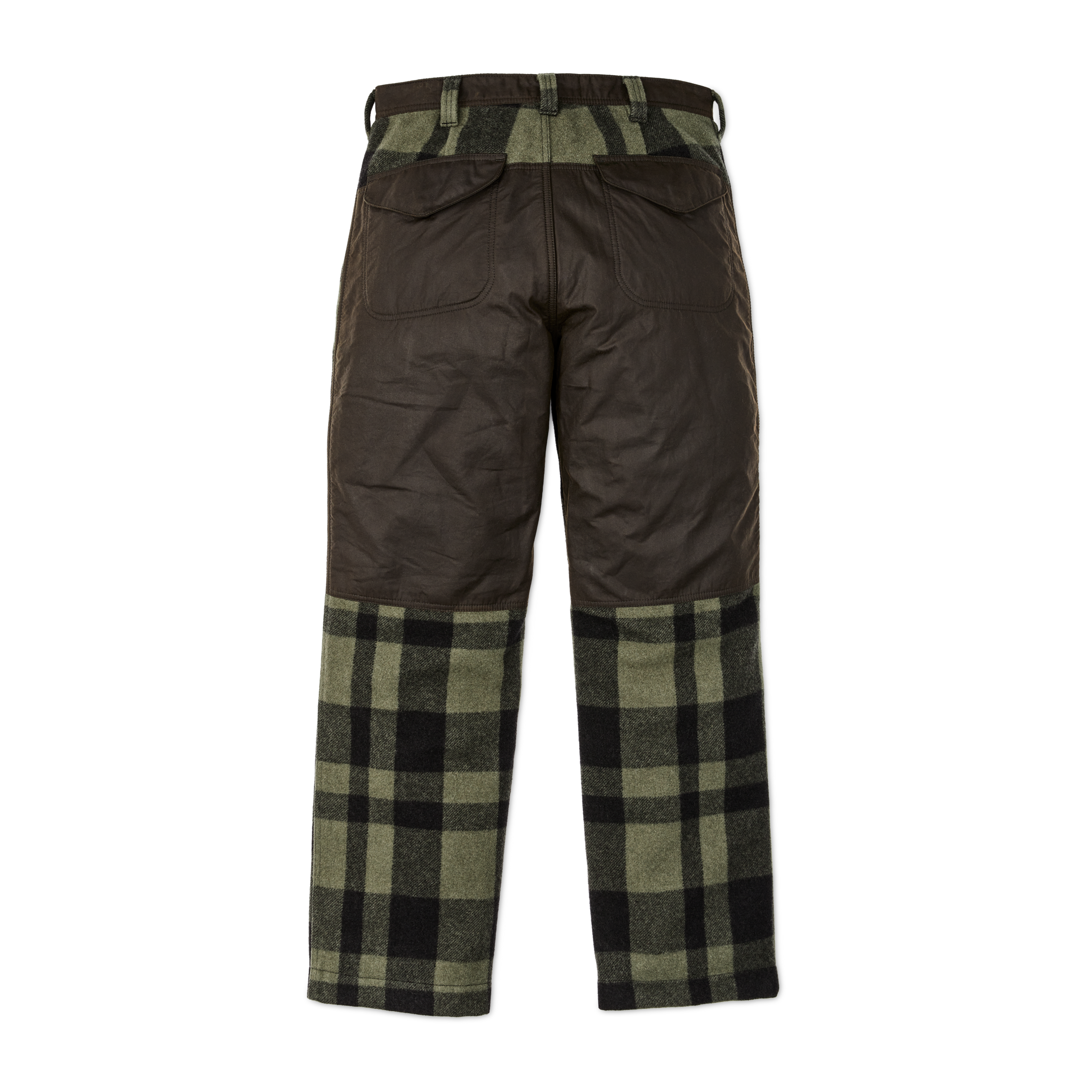 Mackinaw Wool Hunting Pants - Otter Green / Black Heritage Plaid X - Image 2