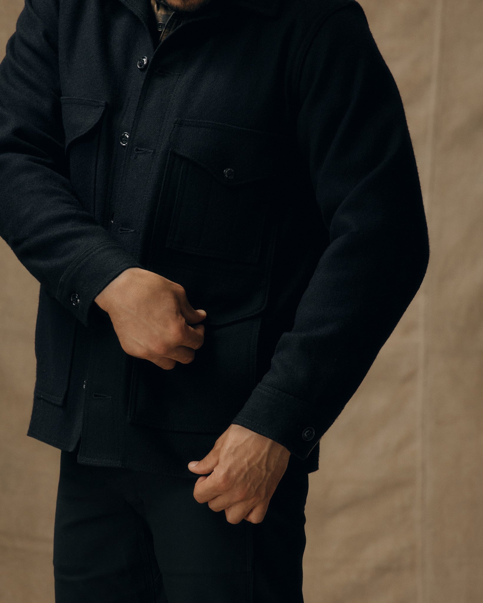 Mackinaw Wool Cruiser Jacket - Dark Navy / Solid - Image 8