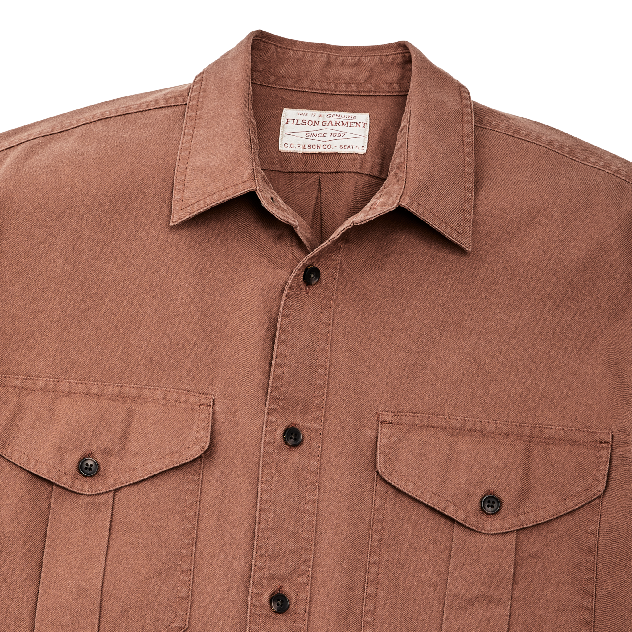 Short Sleeve Lightweight Alaskan Guide Shirt - Mahogany Brown - Image 4