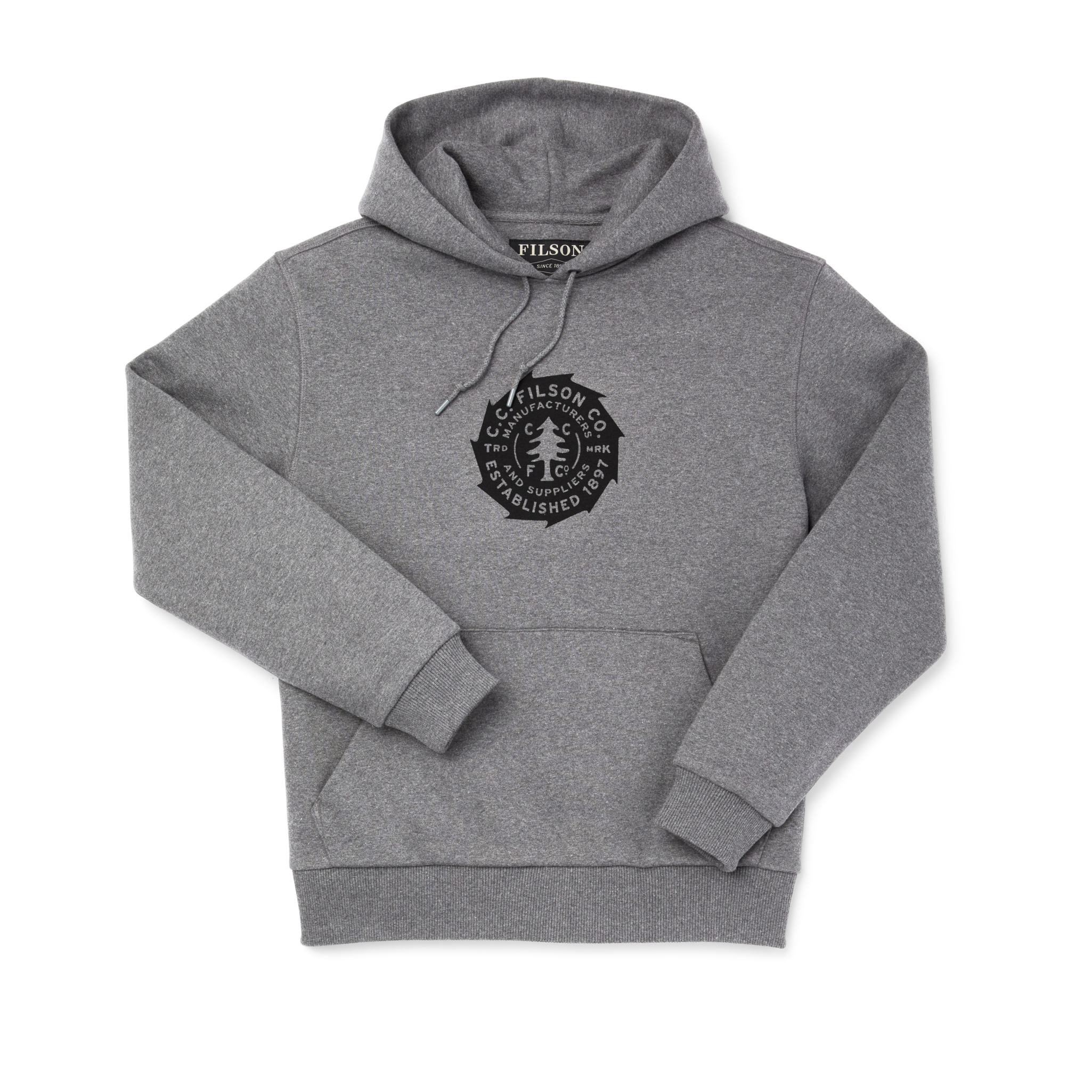 Prospector Graphic Hoodie - Heather Grey / Saw Blade