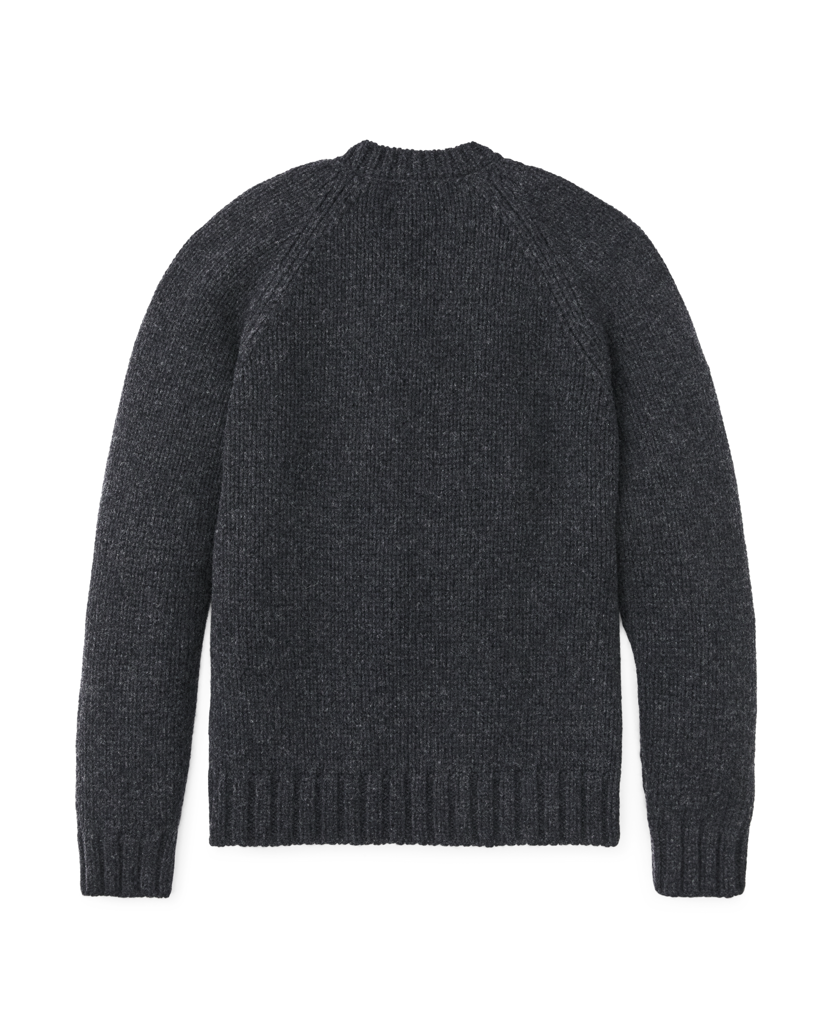 3-gauge Alpaca Blend Sweater - Black Heather - Image 4