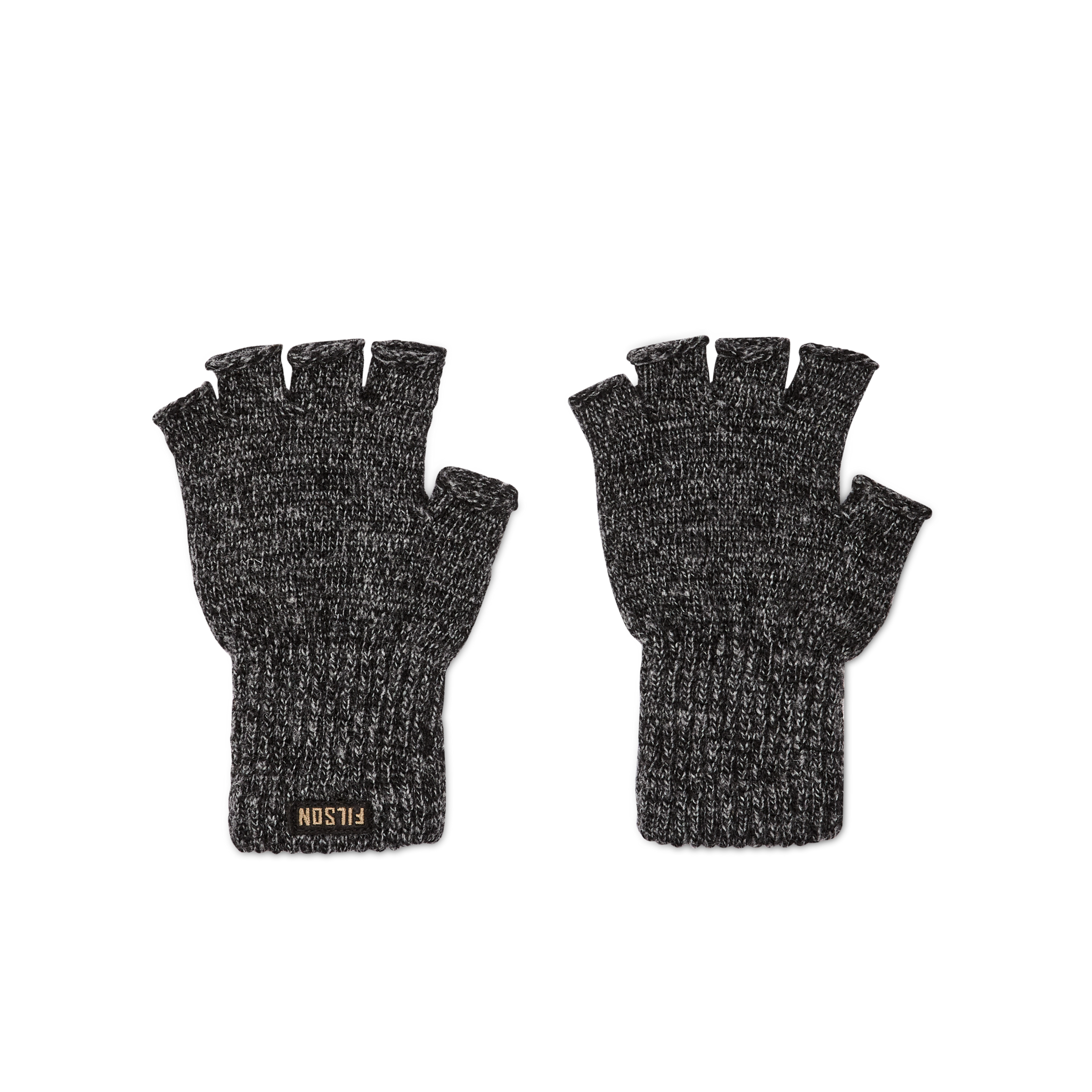 Fingerless Knit Gloves - Charcoal