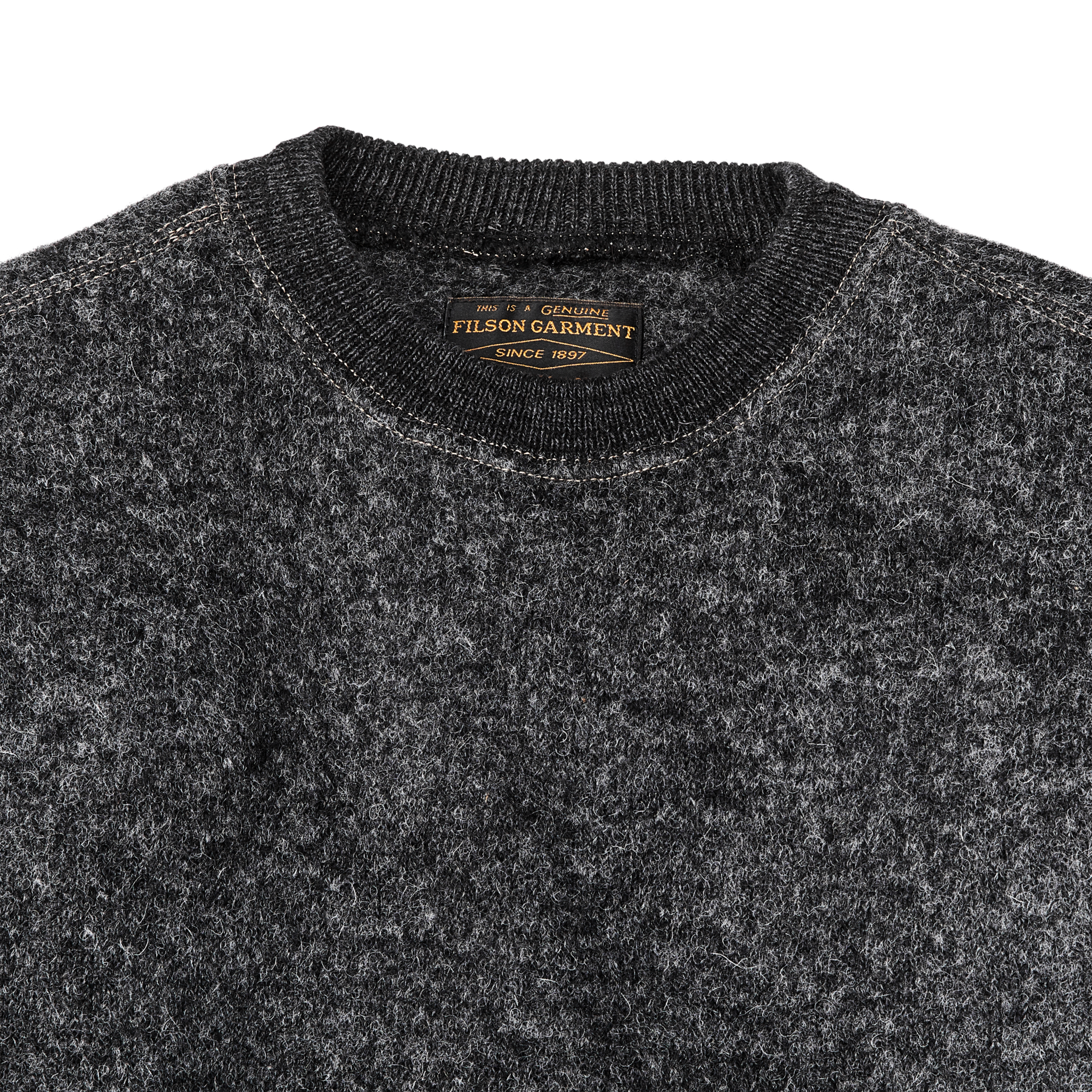 Keyport Wool Crewneck - Charcoal Heather - Image 3