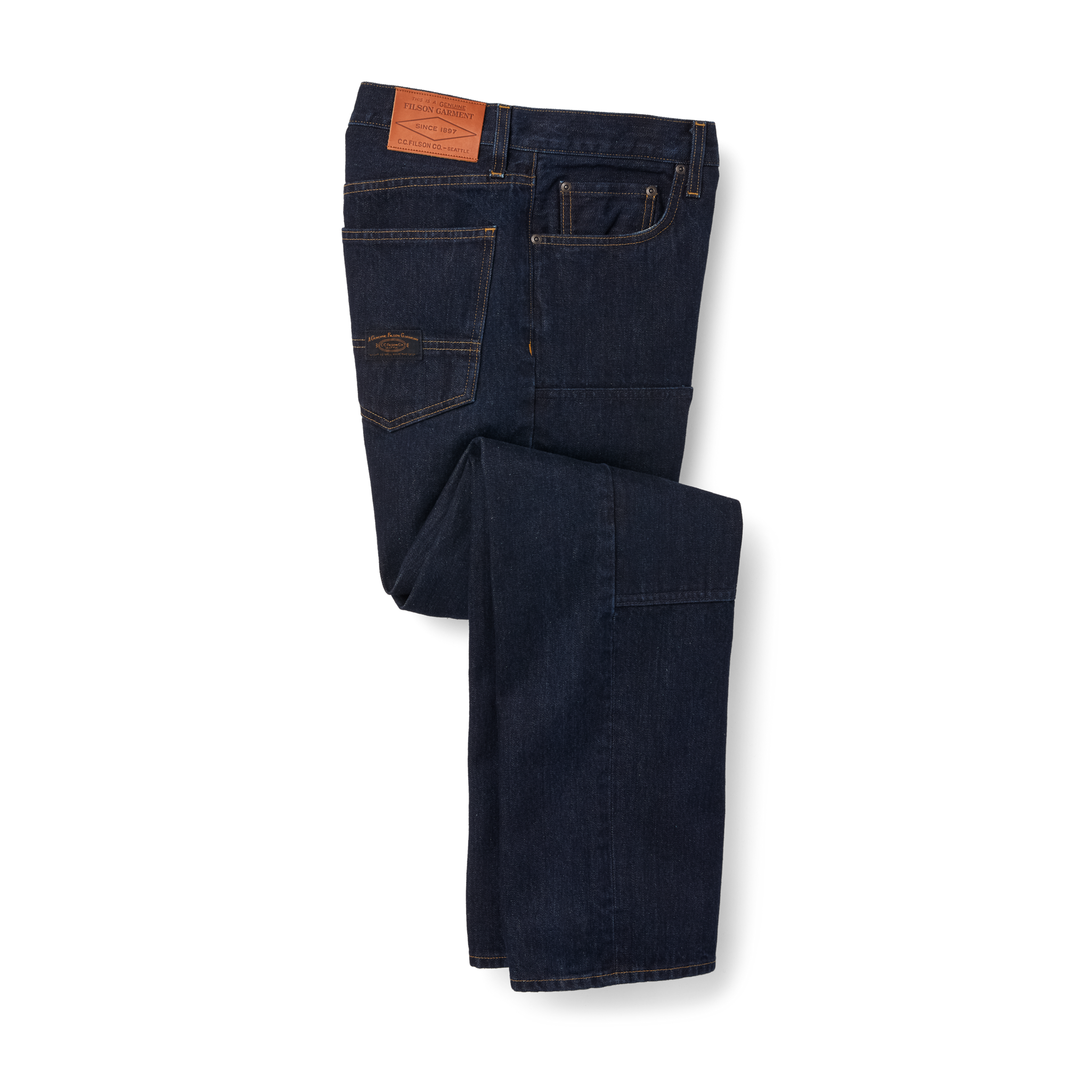 Bullbuck Double-front Jeans - Rinse Indigo - Image 3