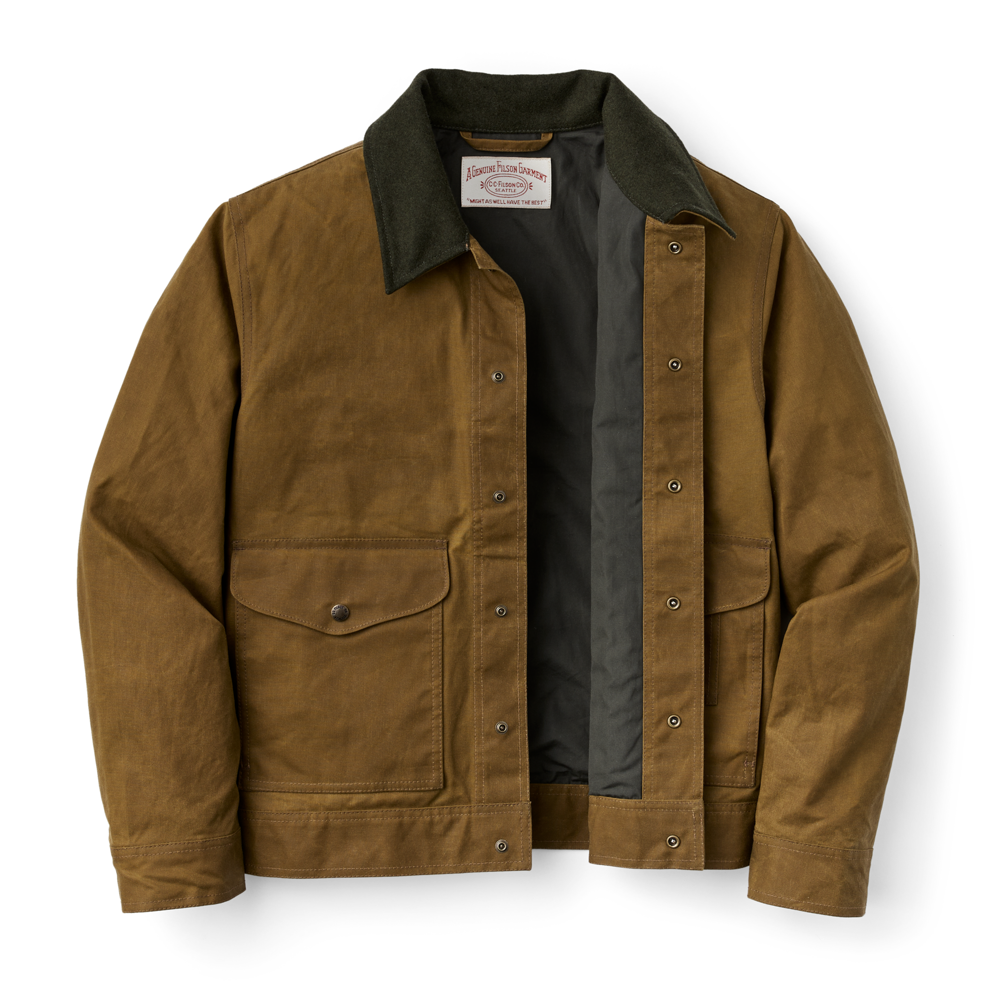Tin Cloth Work Jacket - Dark Tan - Image 3
