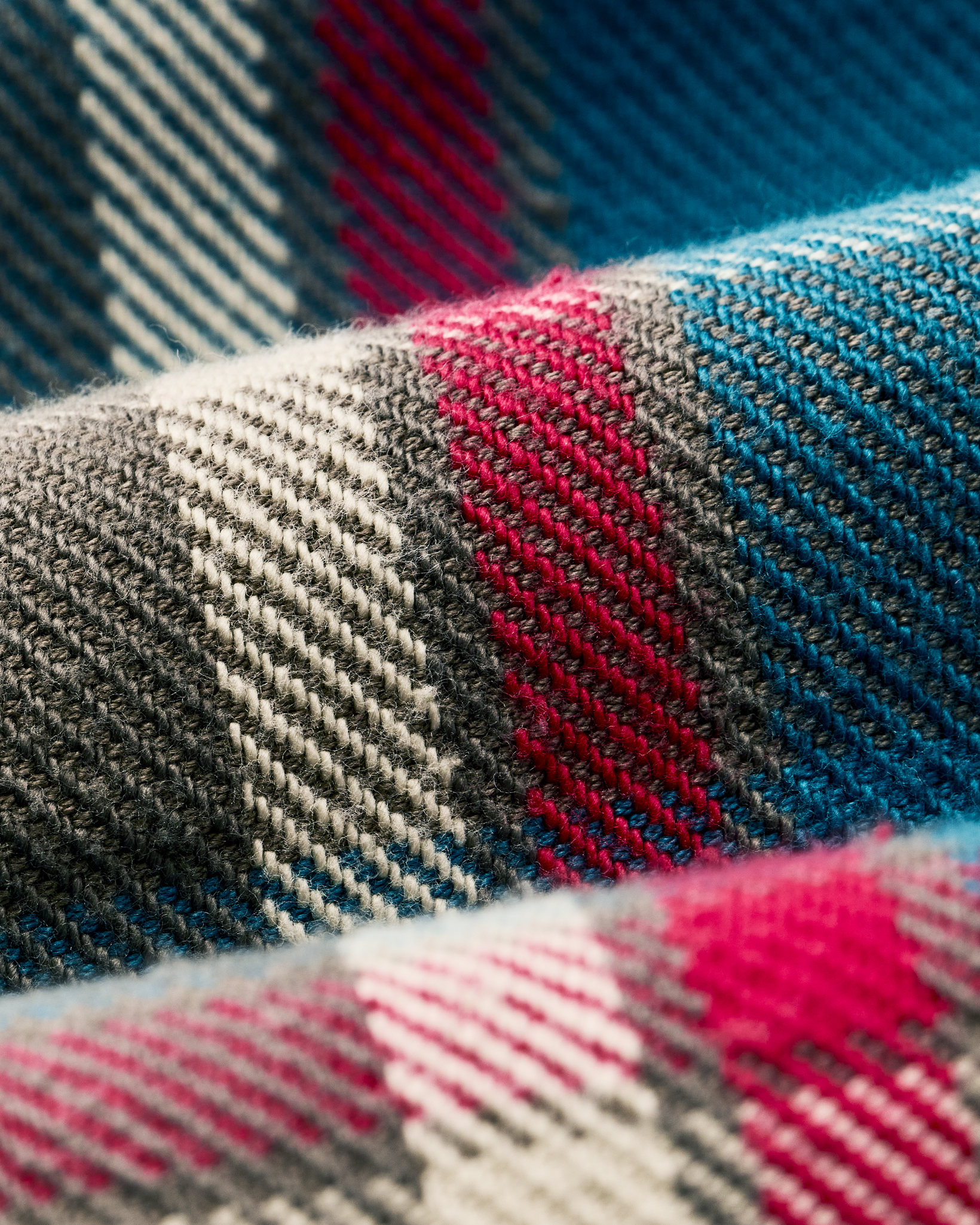 Vintage Flannel Work Shirt - Blue / Gray / Multi Plaid - Image 4