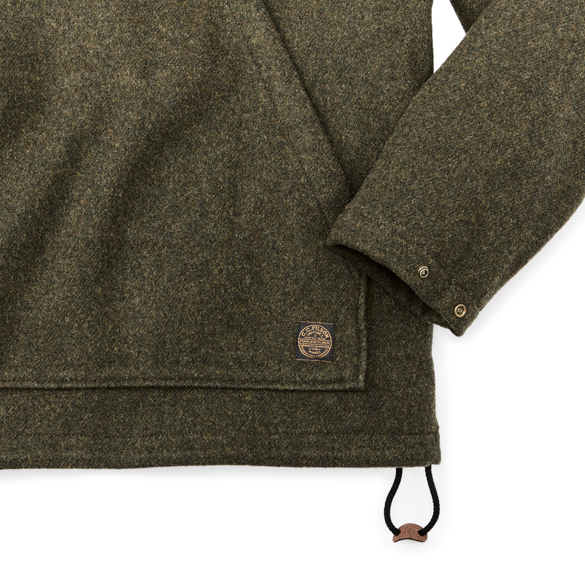 Mackinaw Wool Anorak - Forest Green - Image 5