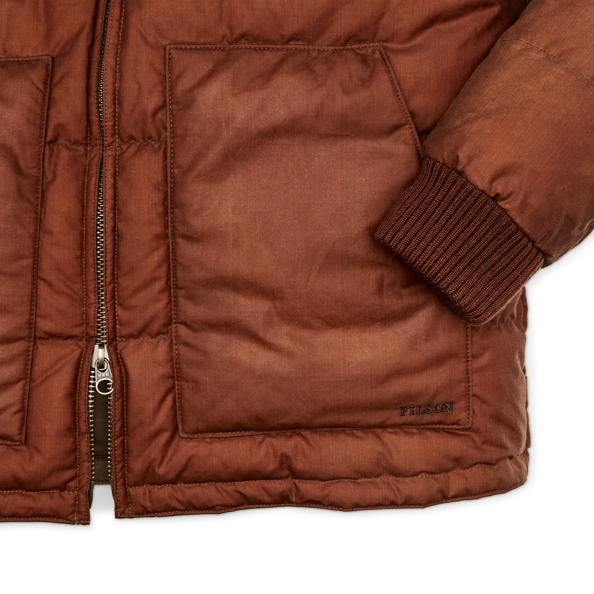 Women's Waxed Down Jacket - Madder Root - Image 5