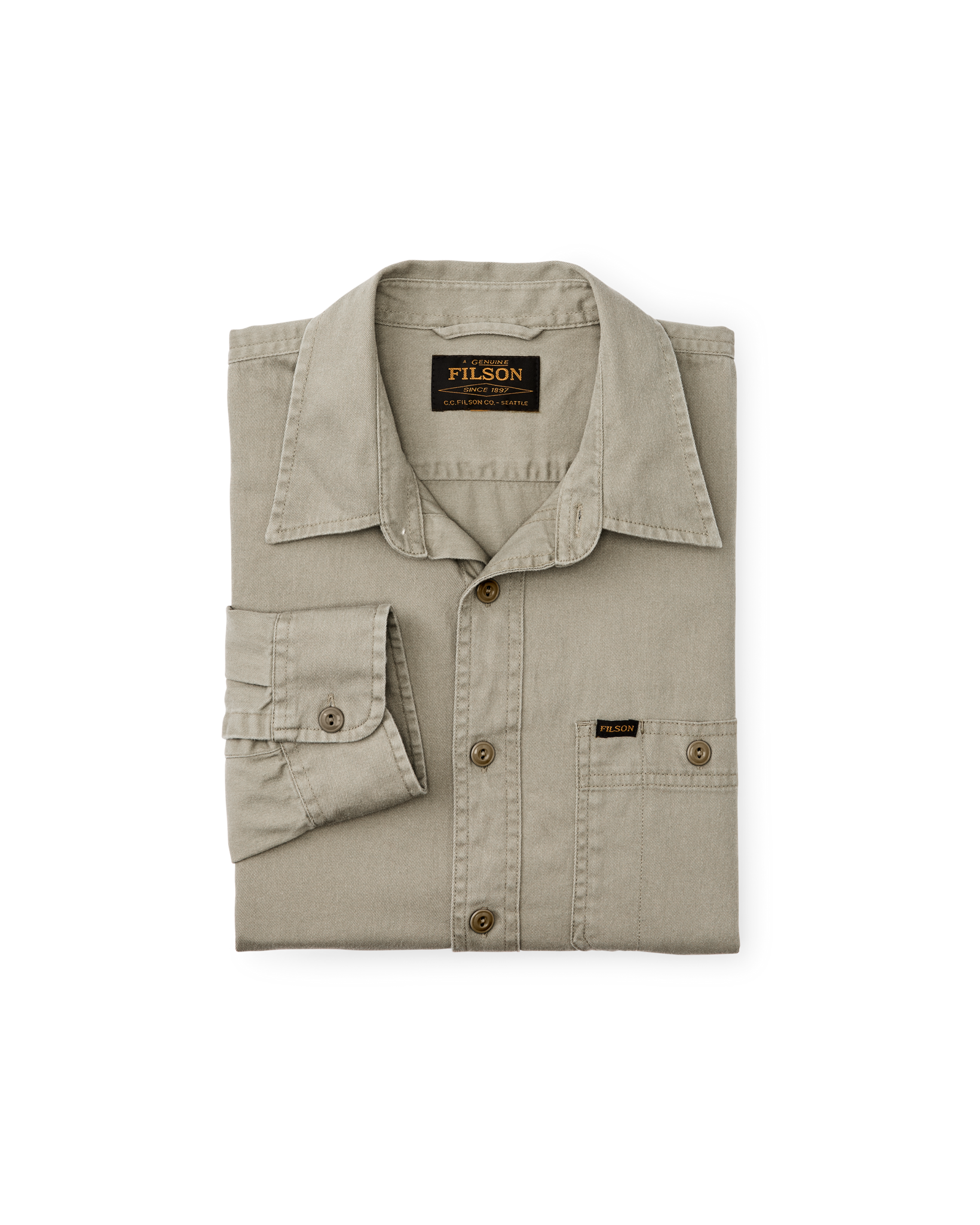 Shipwright Fine Twill Shirt - Gray Khaki - Image 3