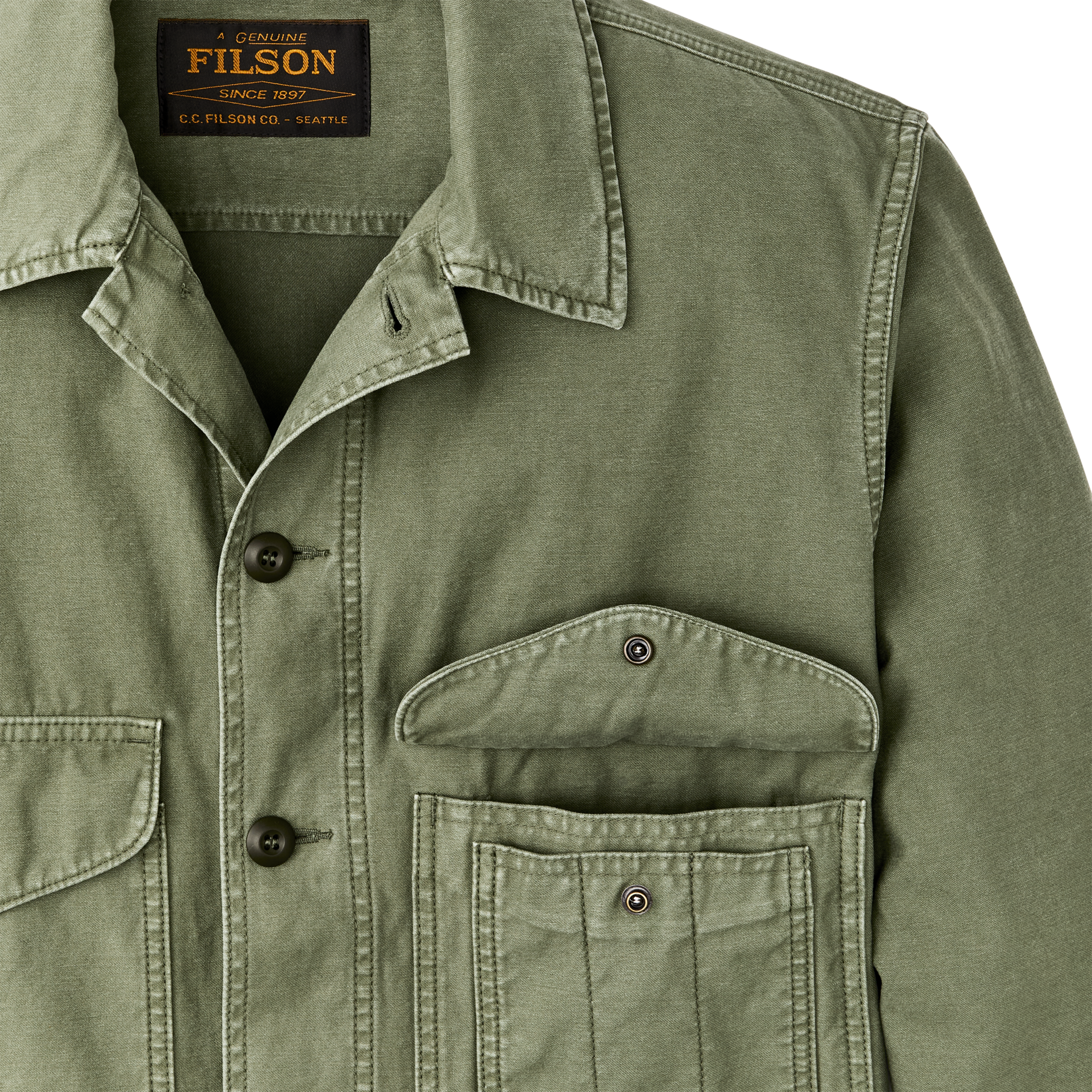 Field Cruiser Jacket - Washed Fatigue Green - Image 4