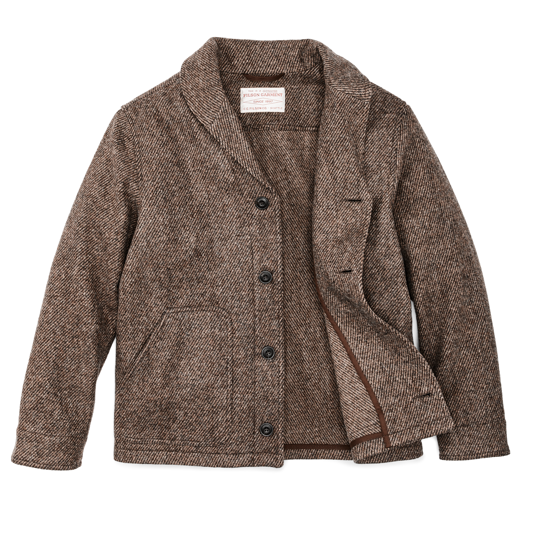 Decatur Island Wool Jacket - Natural Brown - Image 3
