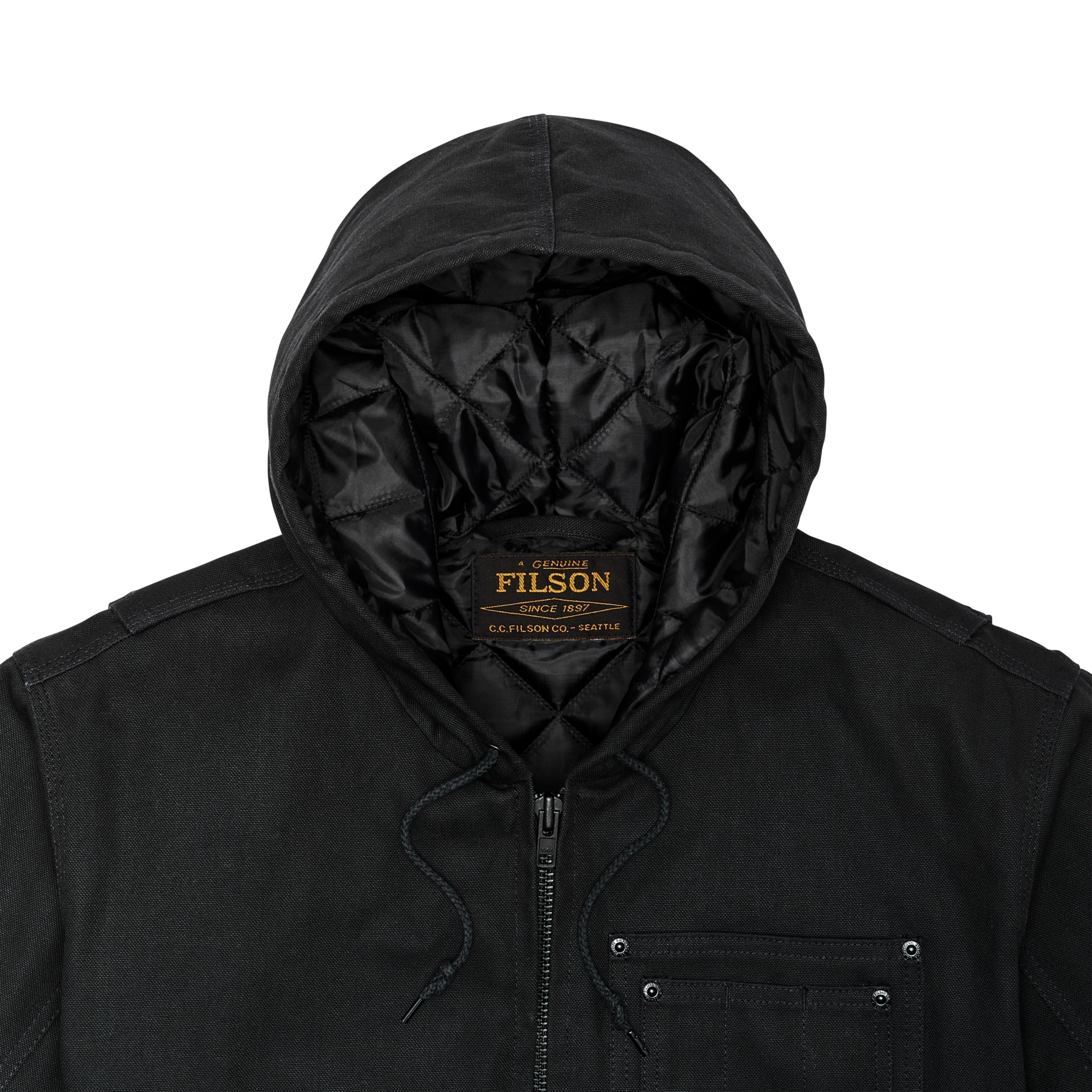 Worksmith Insulated Bomber Jacket - Black - Image 4