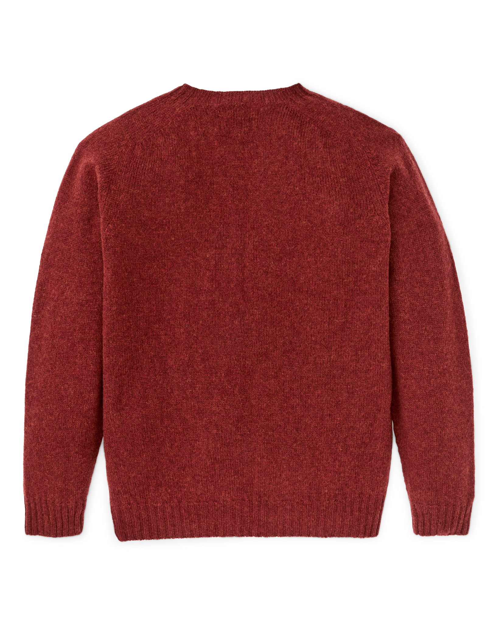 Shetland 5-gauge Wool Sweater - Russet - Image 4