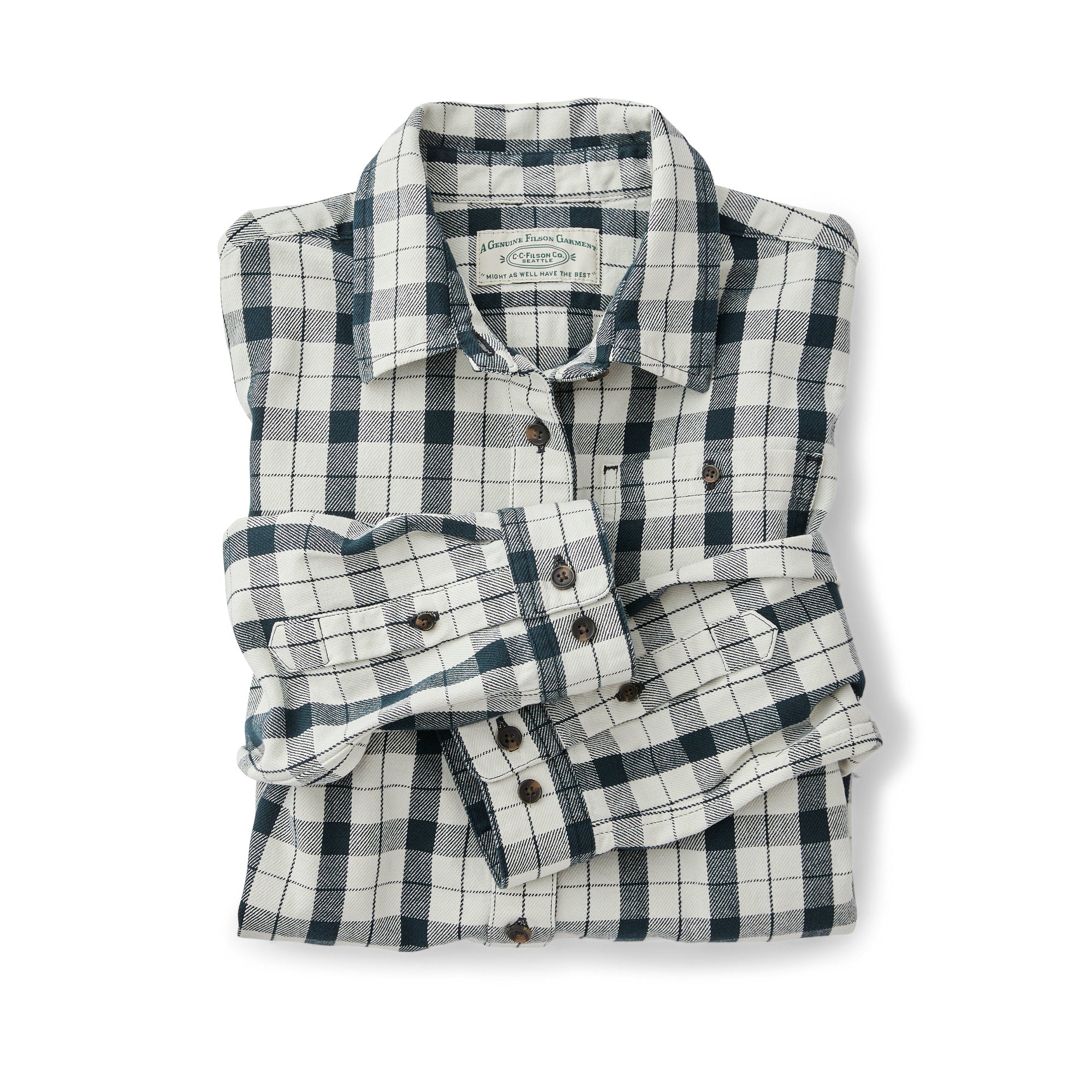 Women's Vintage Wash Alaskan Guide Shirt - Cream/black - Image 6