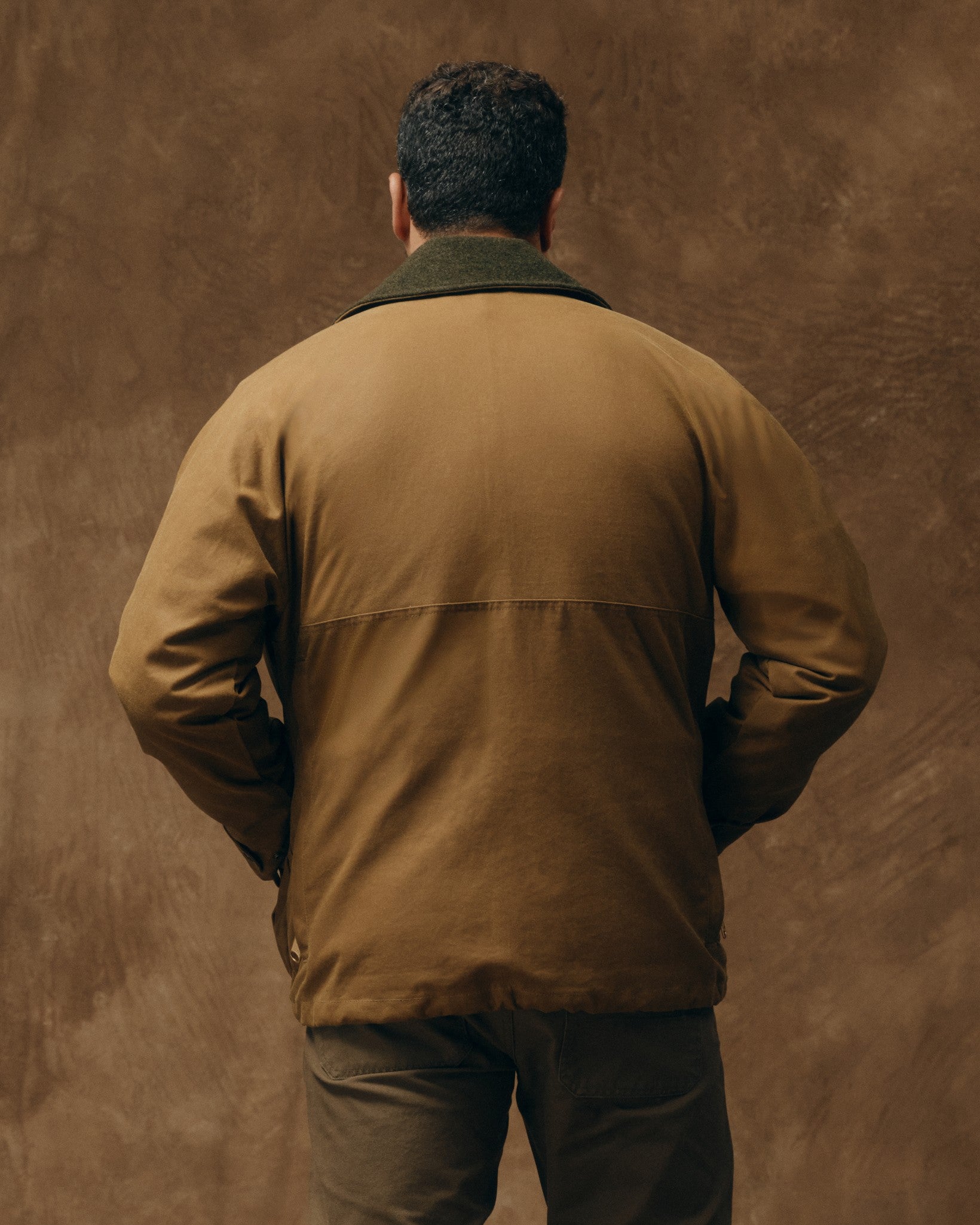 Lined Tin Cloth Field Jacket - Dark Tan - Image 2