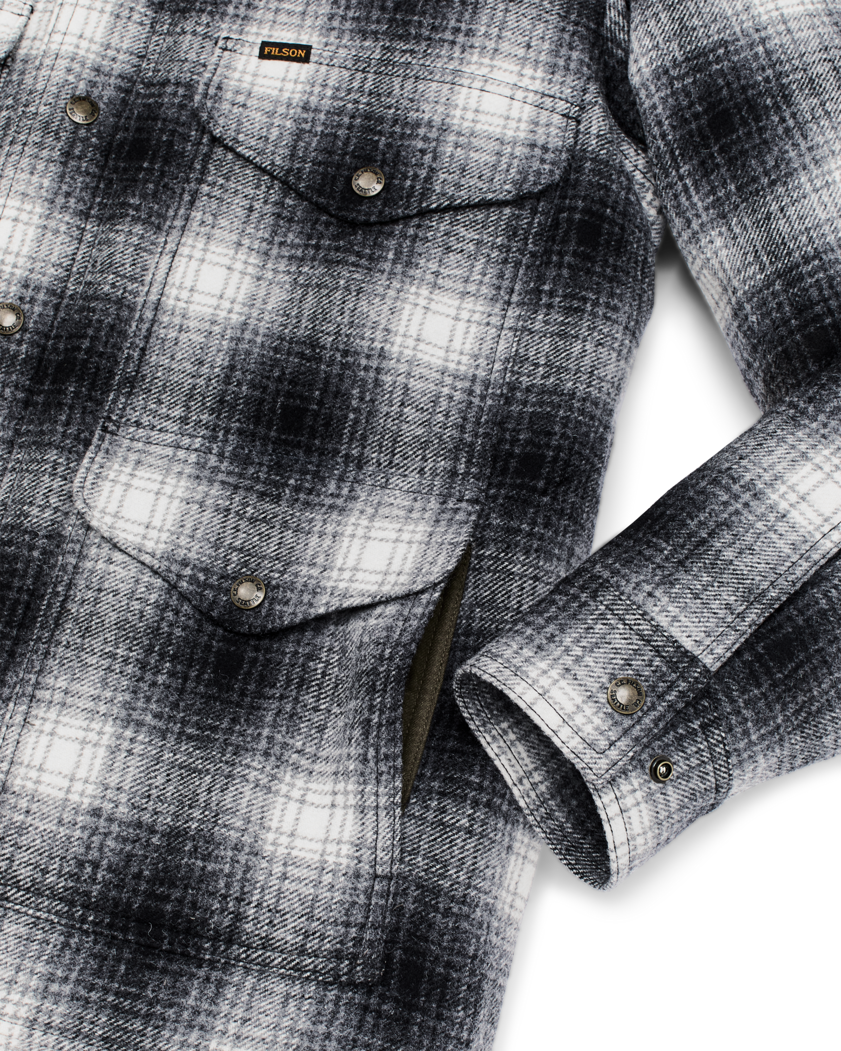 Spokane Insulated Cruiser Jacket - Charcoal Ombre - Image 5