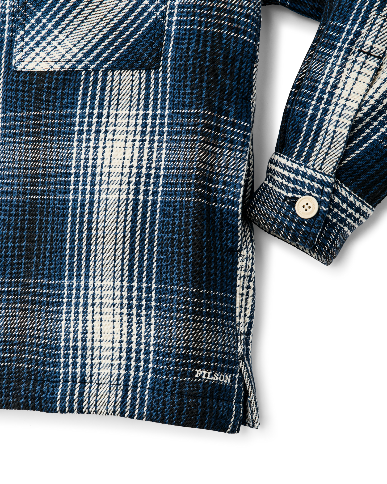 Women's Deer Island Jac-shirt - Cobalt / Natural Shadow Plaid - Image 6